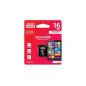 CARTE MÉMOIRE GOODRAM MICRO SD 16GB + ADAPTATEUR UHS 1